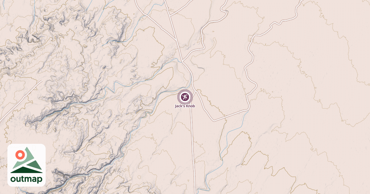 Map of Jack's Knob