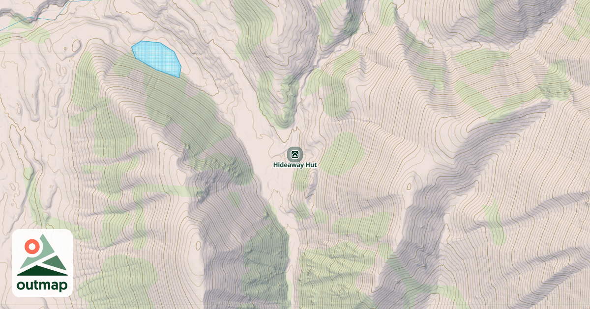 Map of Hideaway Hut