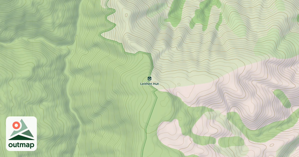 Map of Leithen Hut