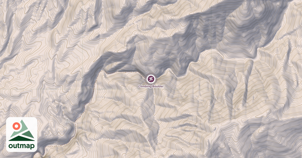 Map of Climbing Boulder