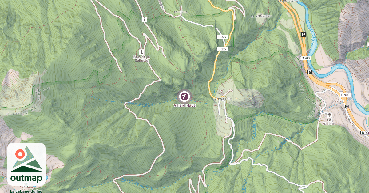 Map of Villard Haut