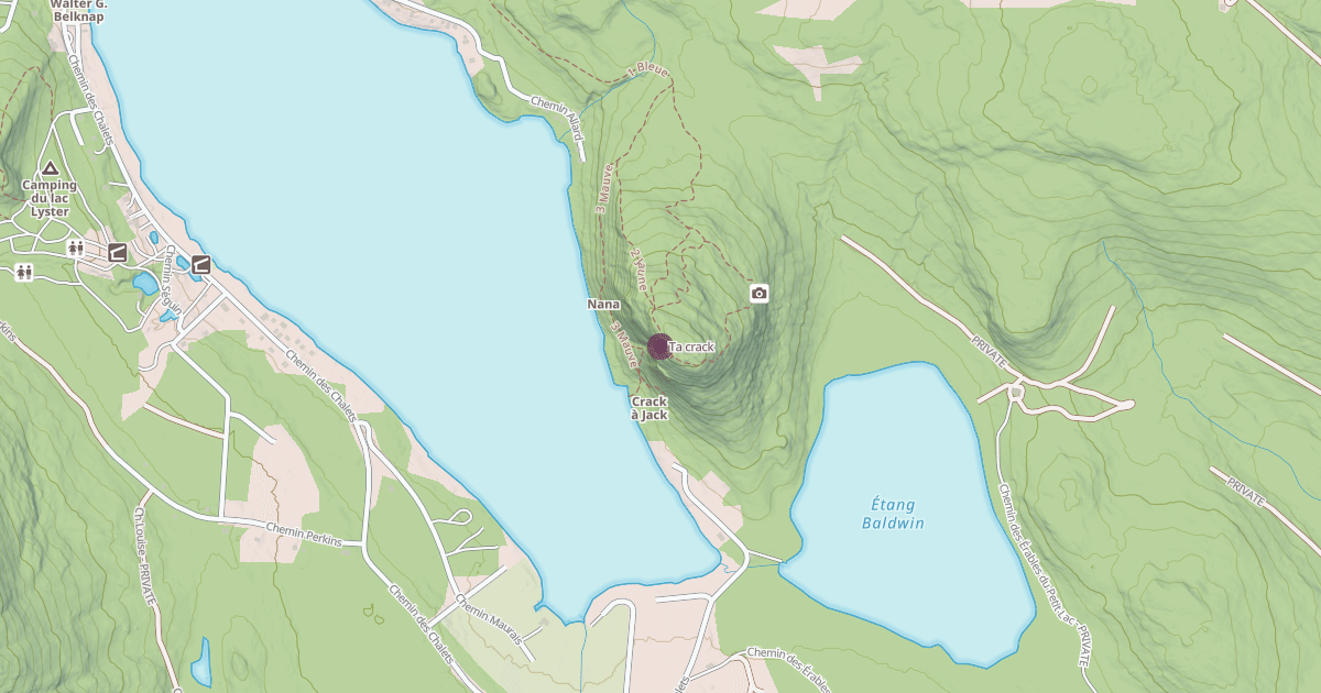 Map preview of Ta crack