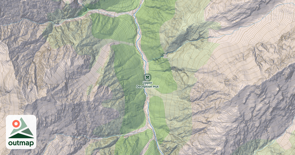 Map of Upper Deception Hut
