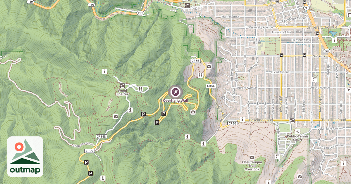 Map of Overhang Wall