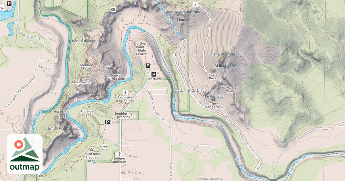 Map of Crack-A-No-Go
