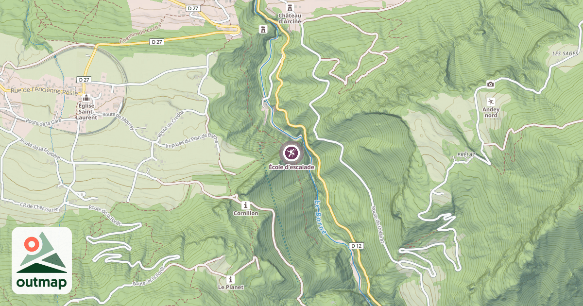Map of École d’escalade