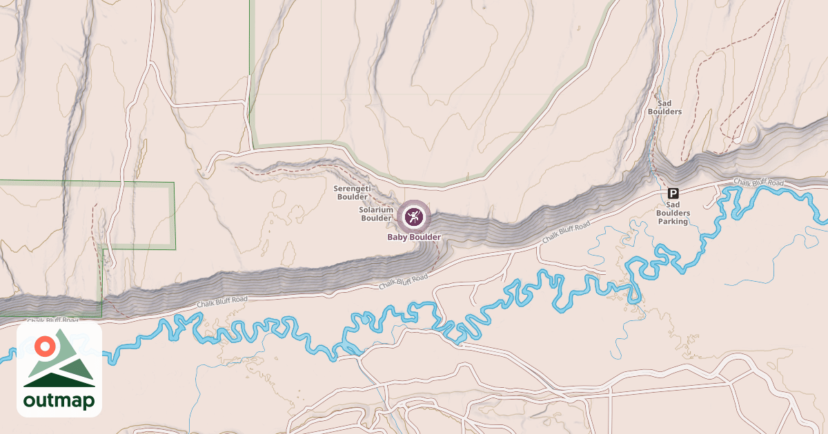 Map of Baby Boulder
