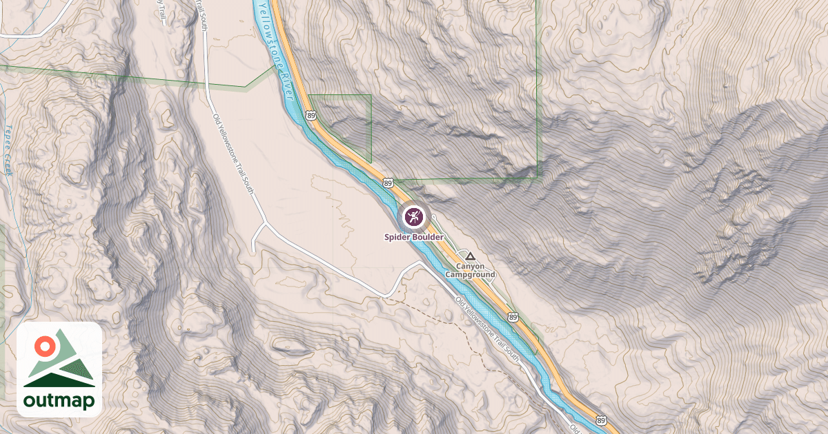 Map of Spider Boulder