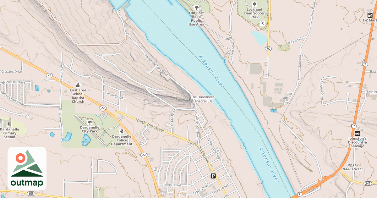 Map of The Dardanelle Dihedral