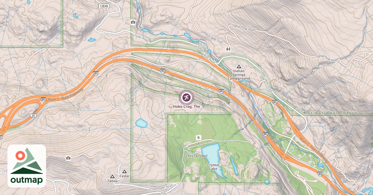 Map of Hobo Crag, The