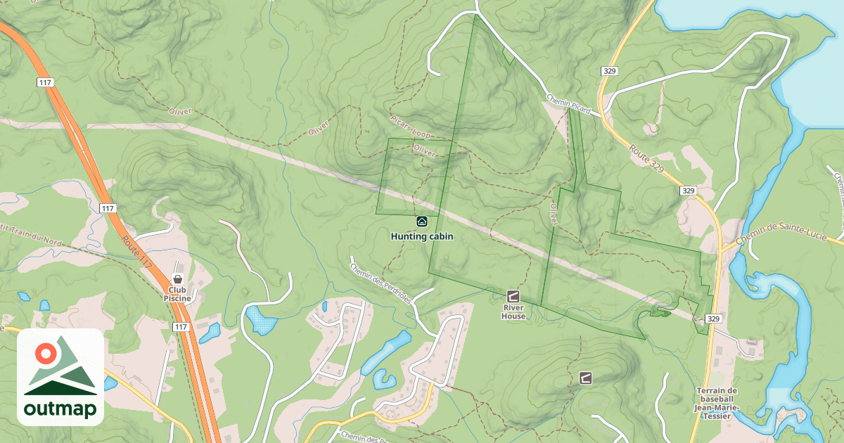 Map of Hunting cabin