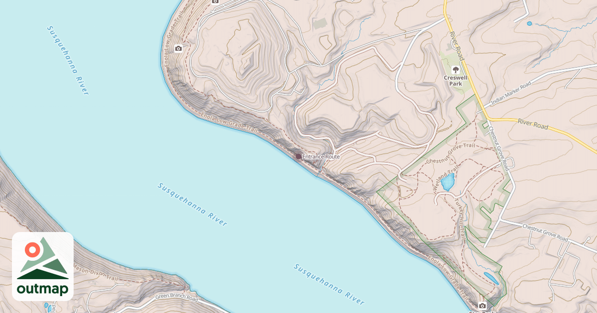 Map of Entrance Route