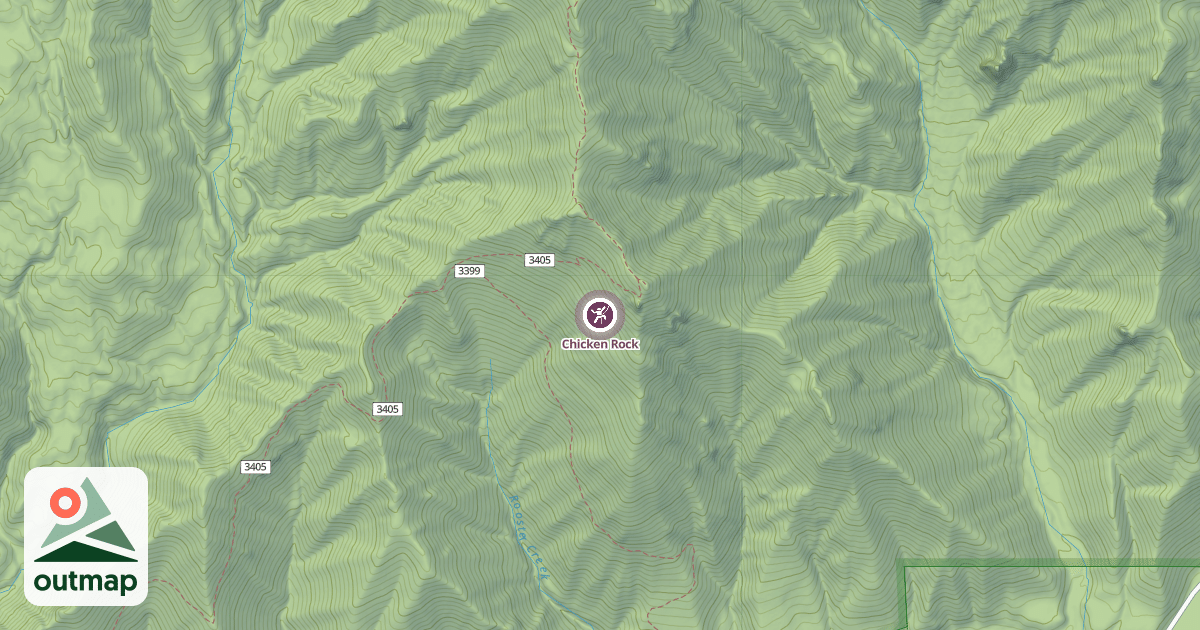 Map of Chicken Rock