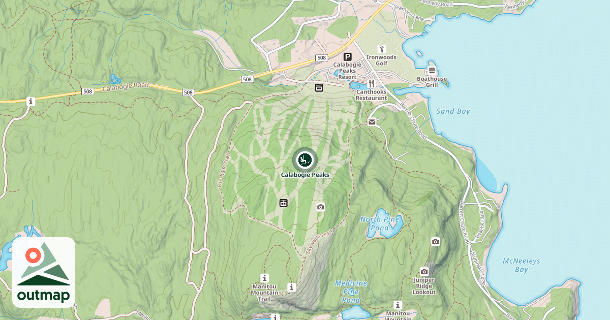 Map of Calabogie Peaks