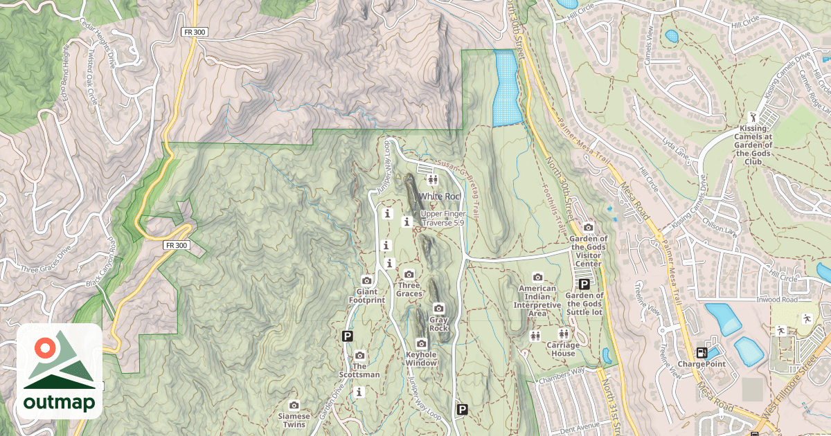Map of Upper Finger Traverse