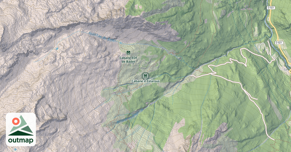 Map of Cabane d Estarous