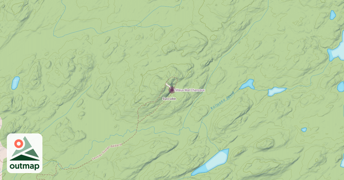 Map of Téteux Mal Chanceux
