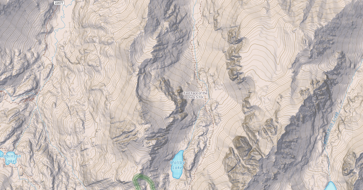 Map preview of East Face of the Duck