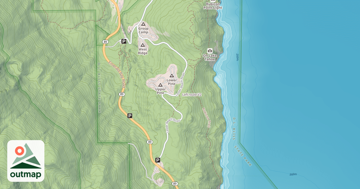 Map of Left route