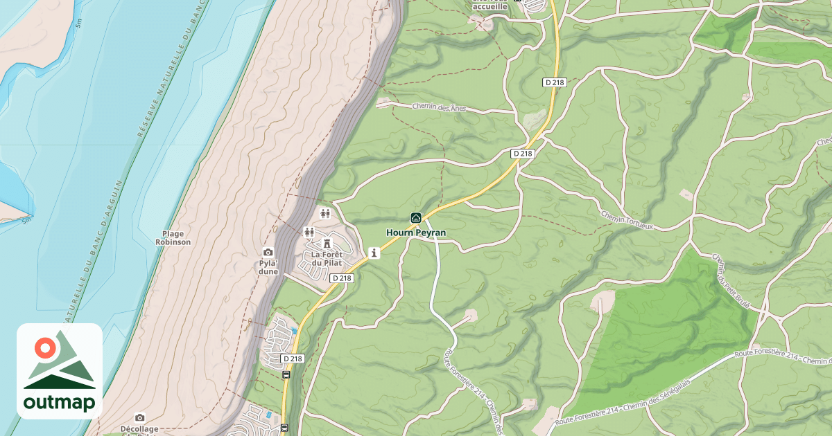 Map of hourn peyran
