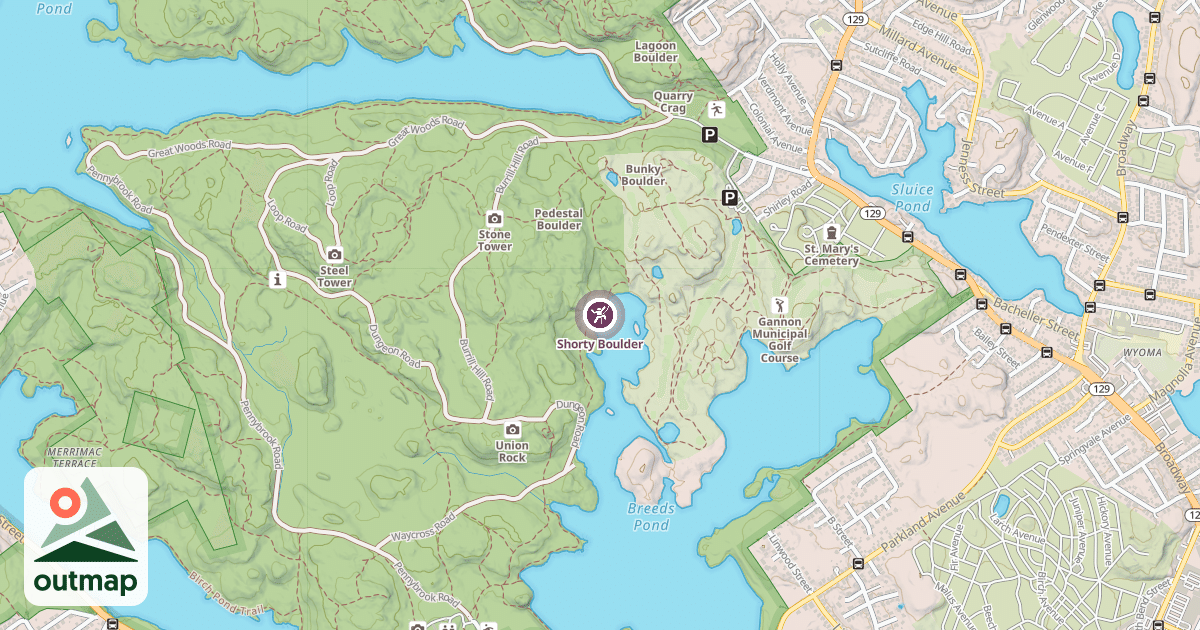 Map of Shorty Boulder