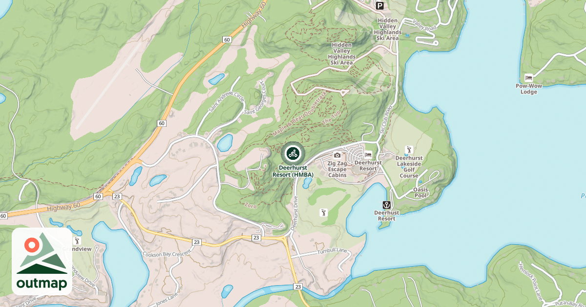 Map of Deerhurst Resort (HMBA)
