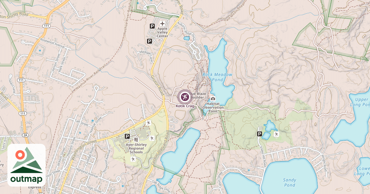 Map of Kotik Crag