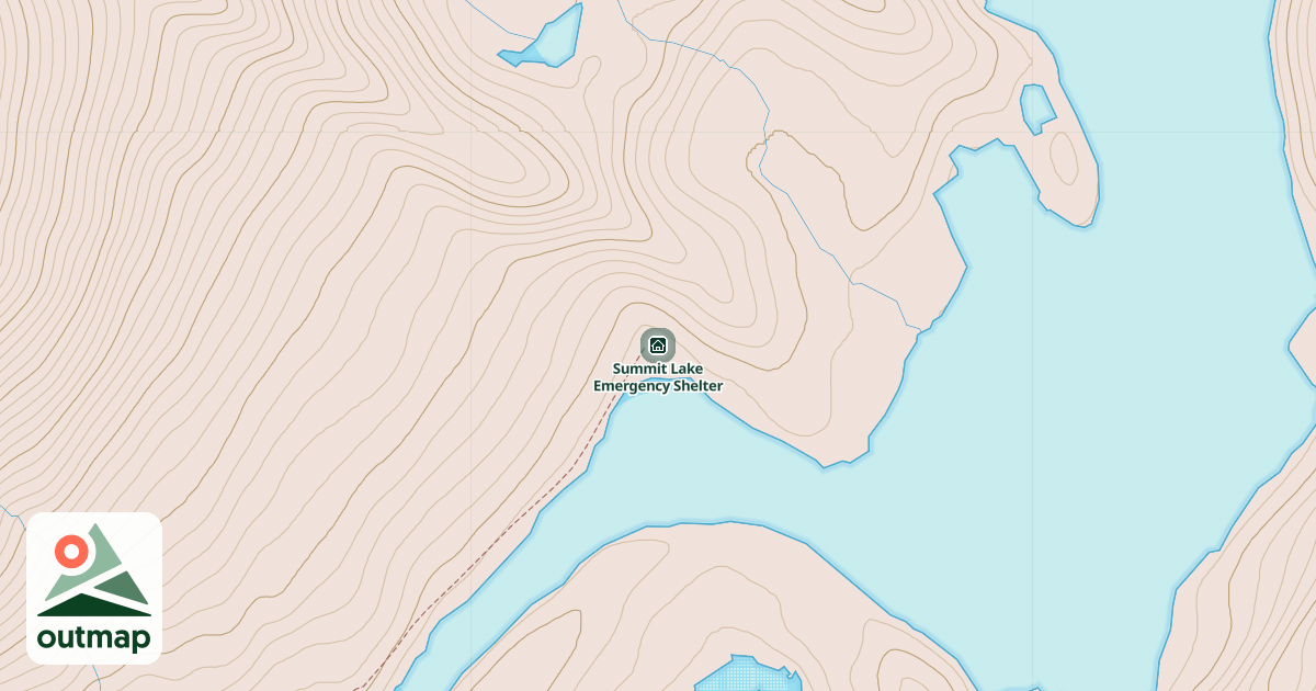 Map of Summit Lake Emergency Shelter