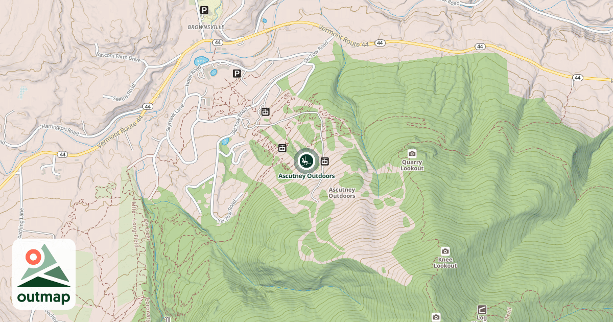 Map of Ascutney Outdoors