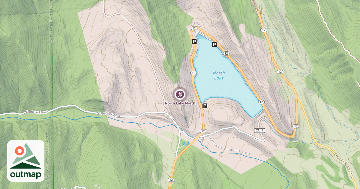 Map of North Lake North