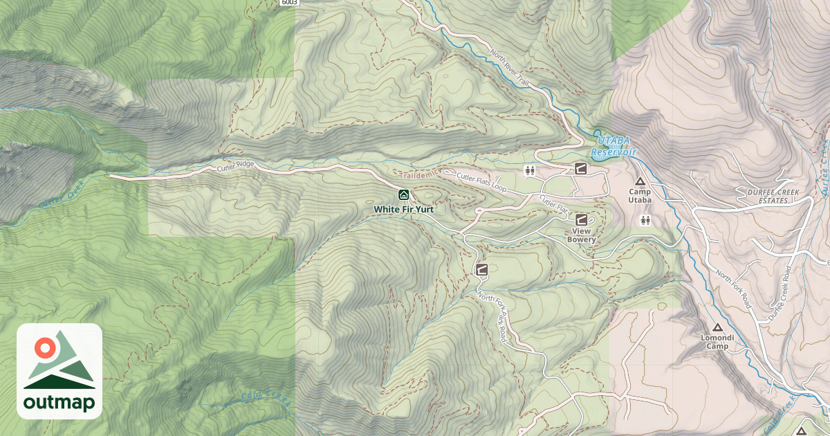 Map of Aspen Yurt