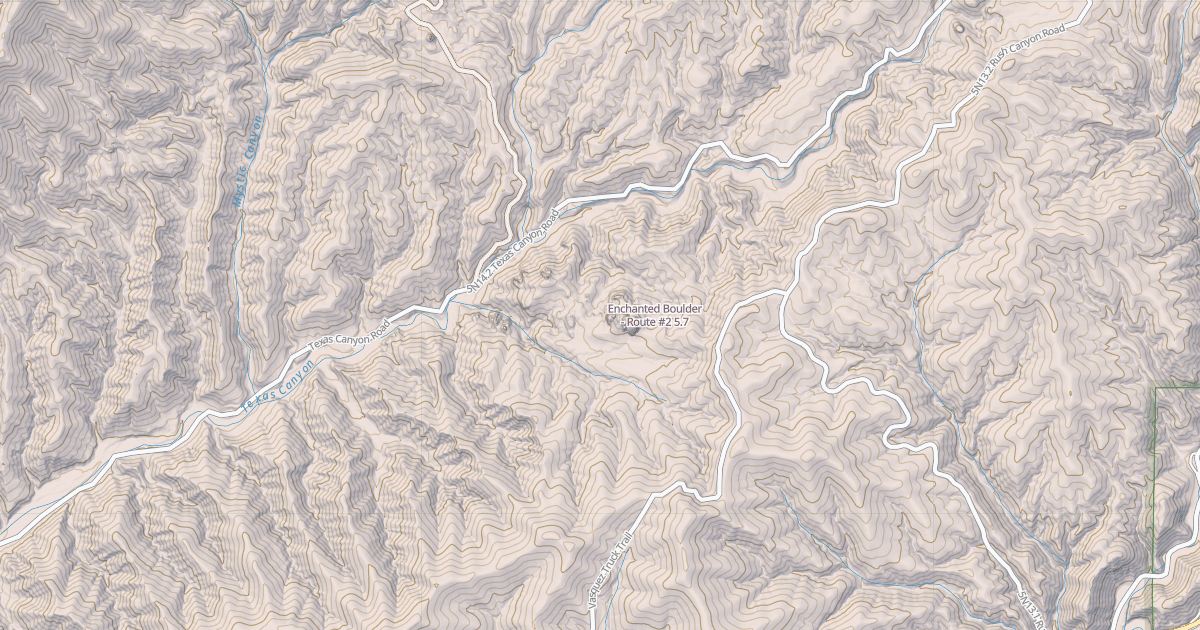 Map preview of Enchanted Boulder - Route #2
