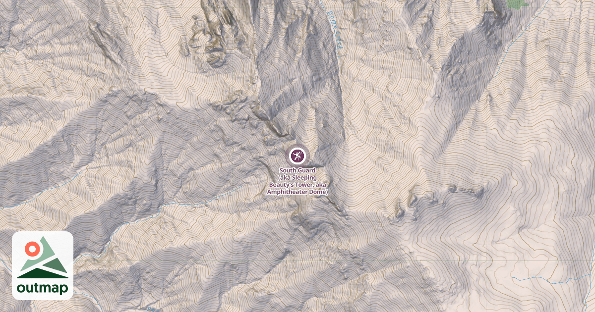 Map of South Guard (aka Sleeping Beauty's Tower, aka Amphitheater Dome)