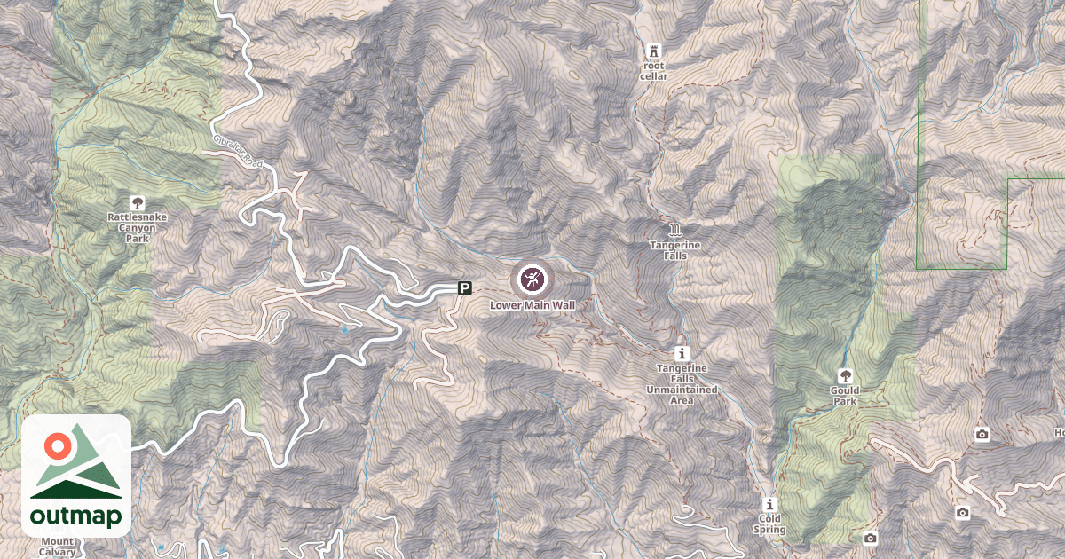 Map of Lower Main Wall