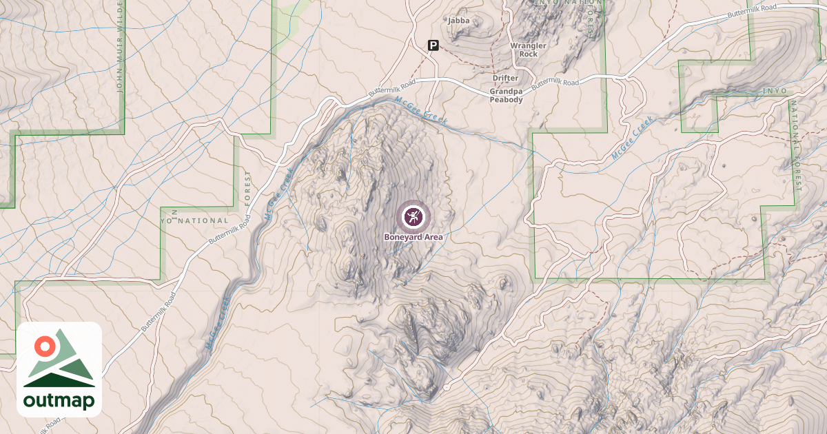 Map of Boneyard Area