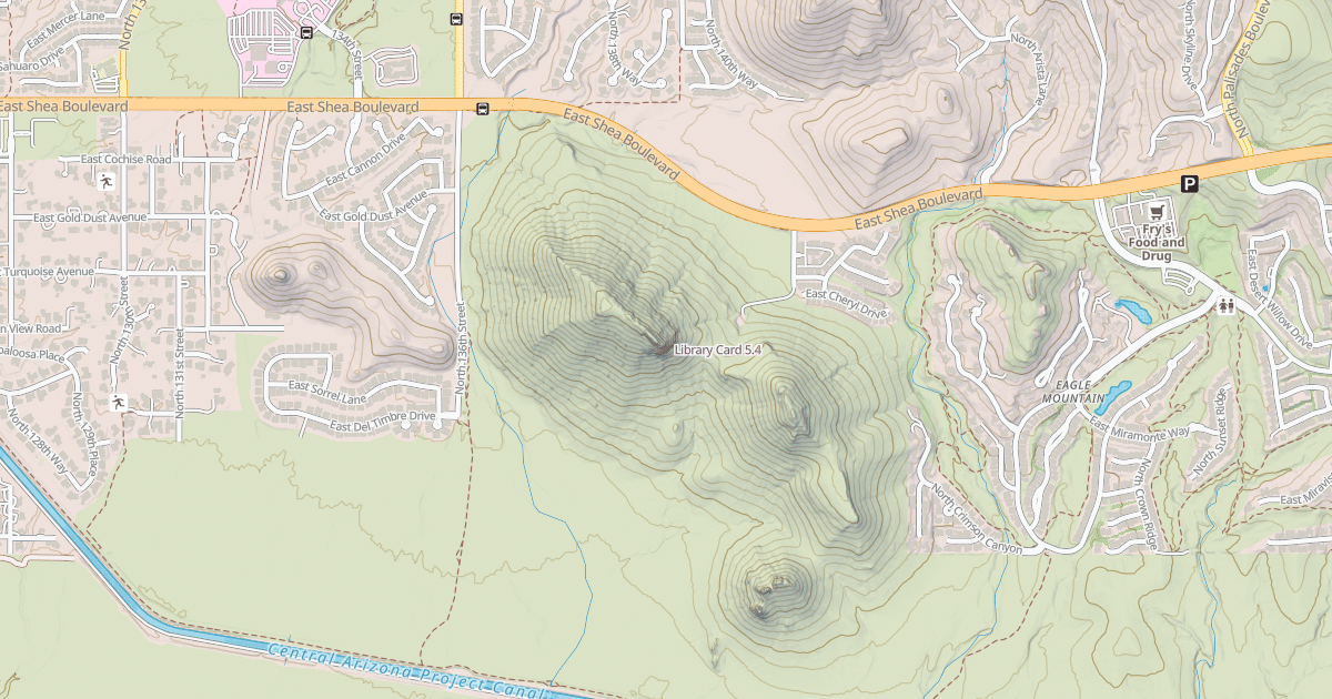 Map preview of Library Card