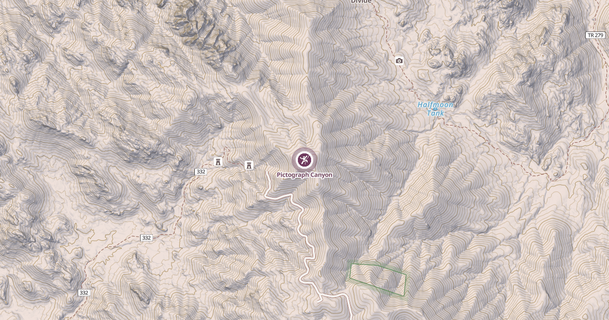 Map preview of Pictograph Canyon