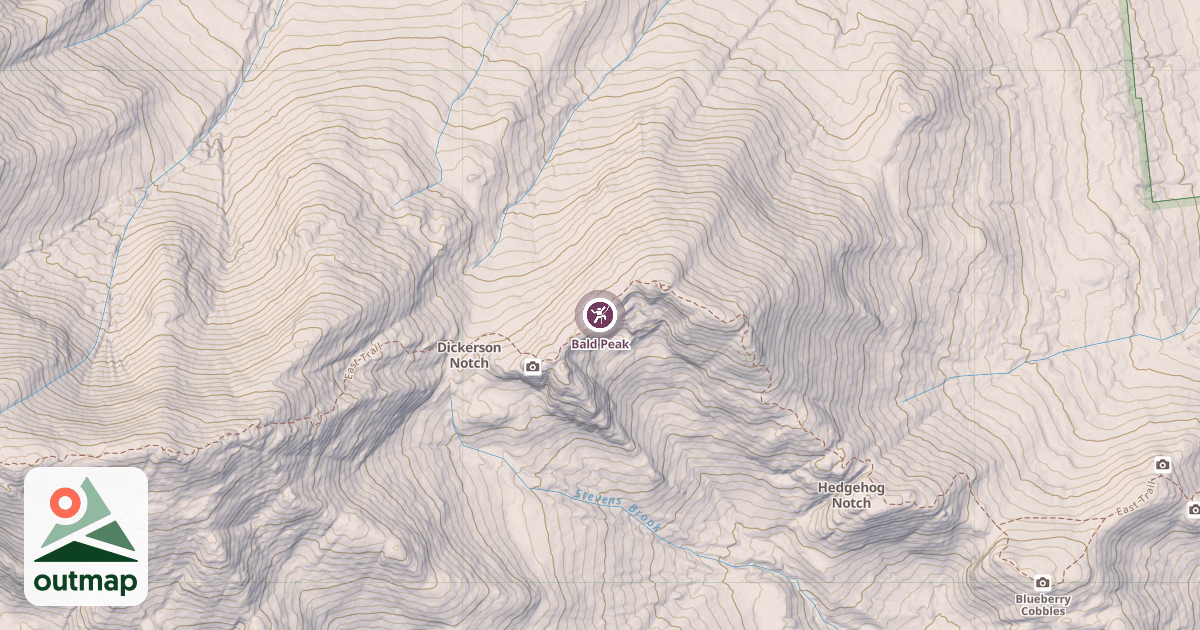 Map of Bald Peak