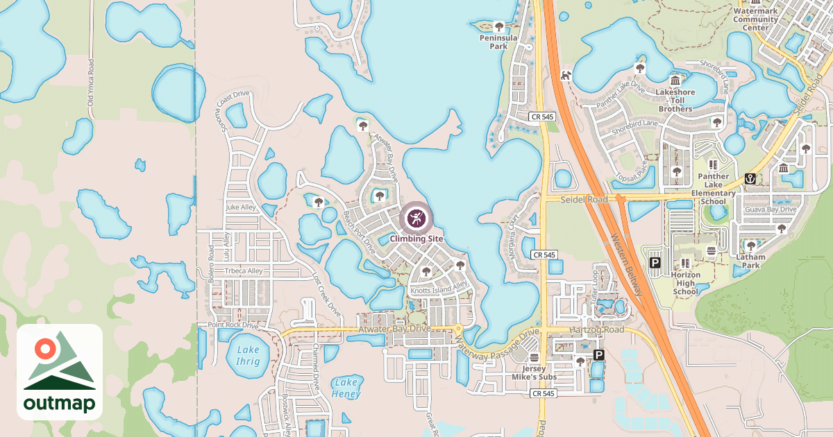 Map of Climbing Site