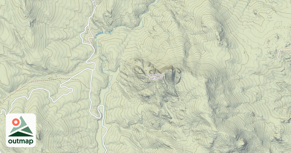 Map of Charley Don't Surf