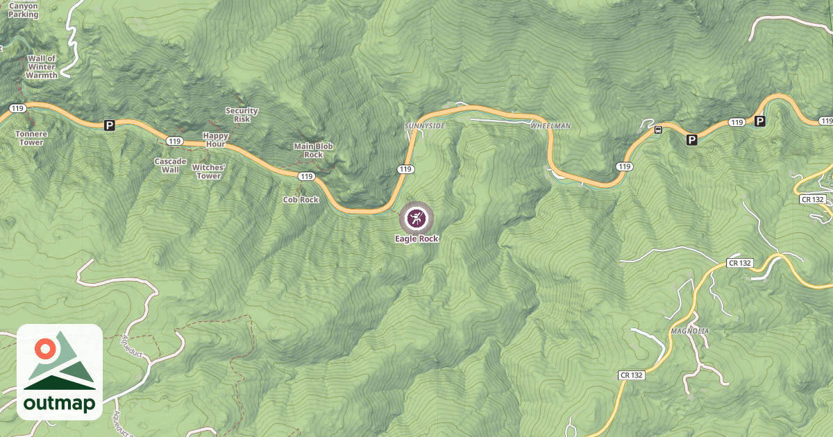 Map of Eagle Rock