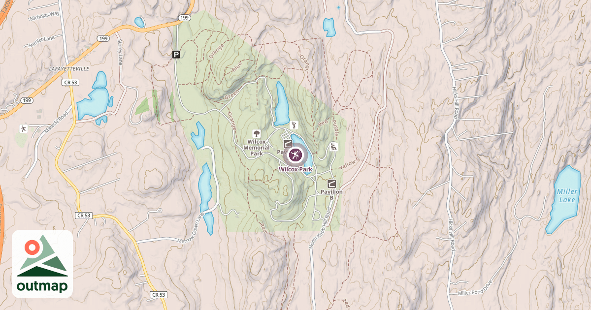 Map of Wilcox Park