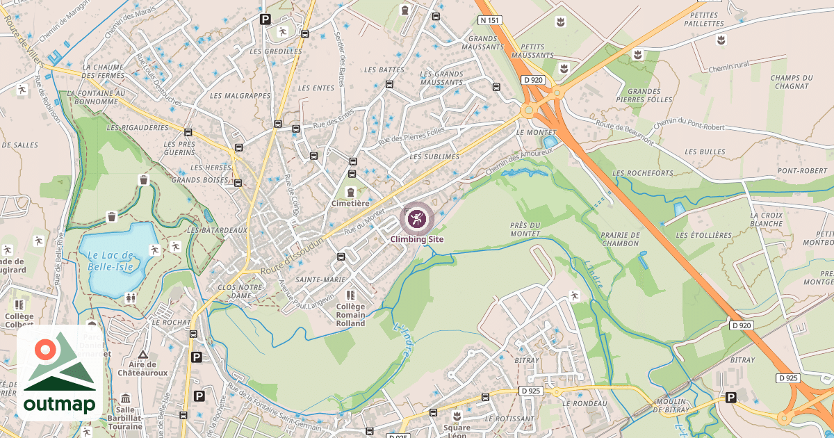 Map of Climbing Site