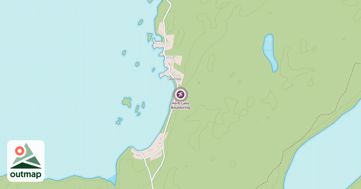 Map of Herb Lake Bouldering