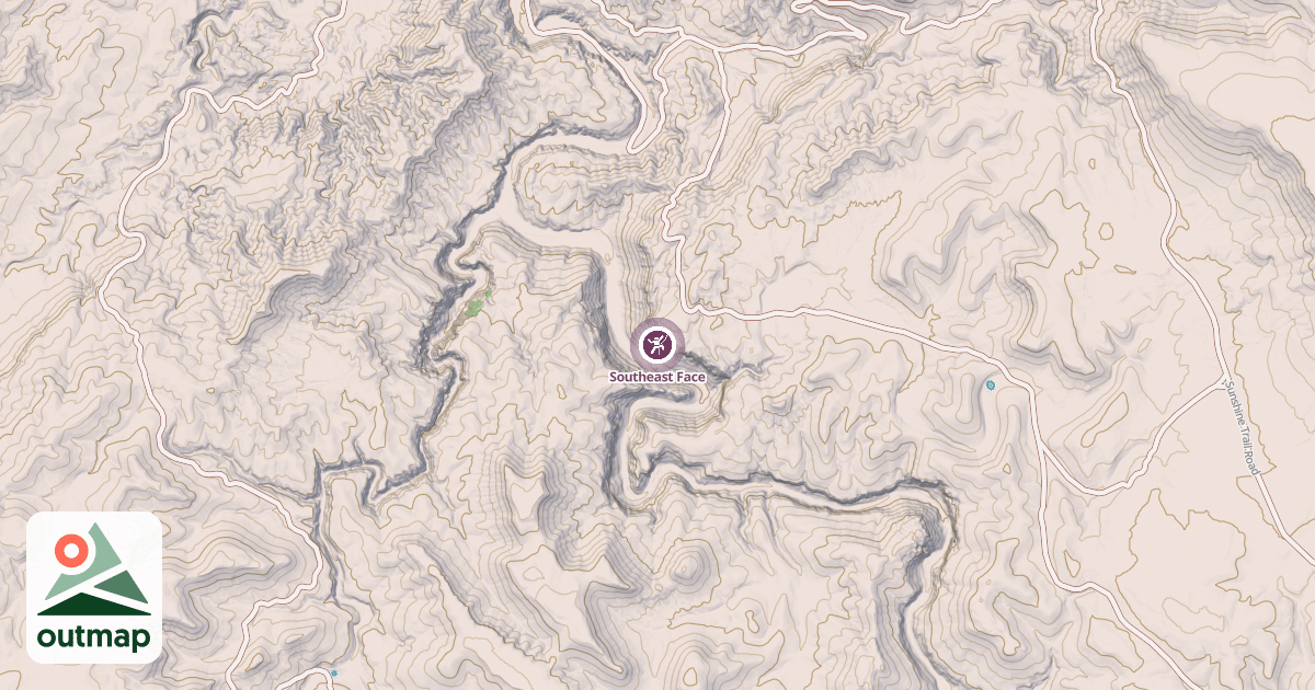 Map of Southeast Face