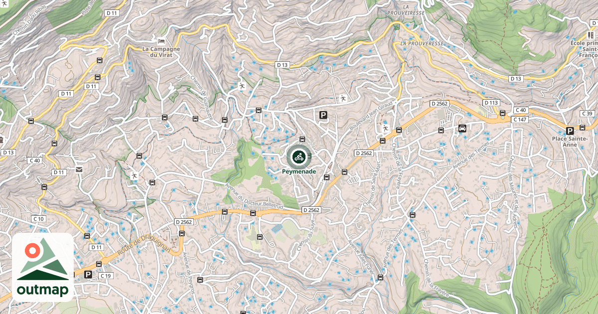 Map of Peymenade