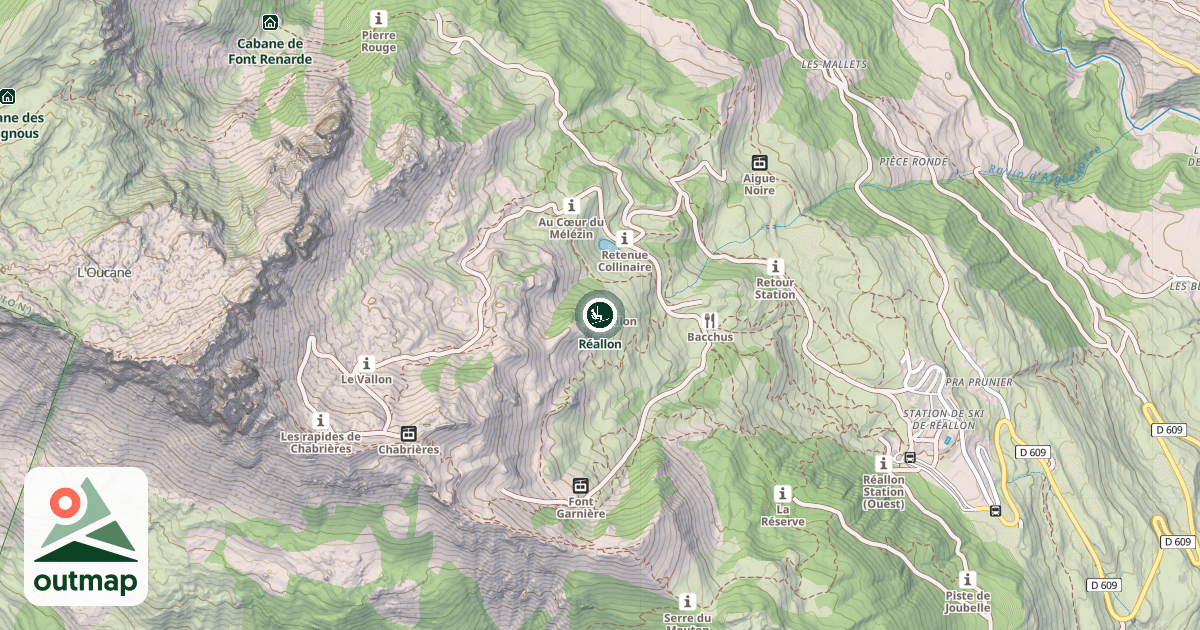Map of Réallon