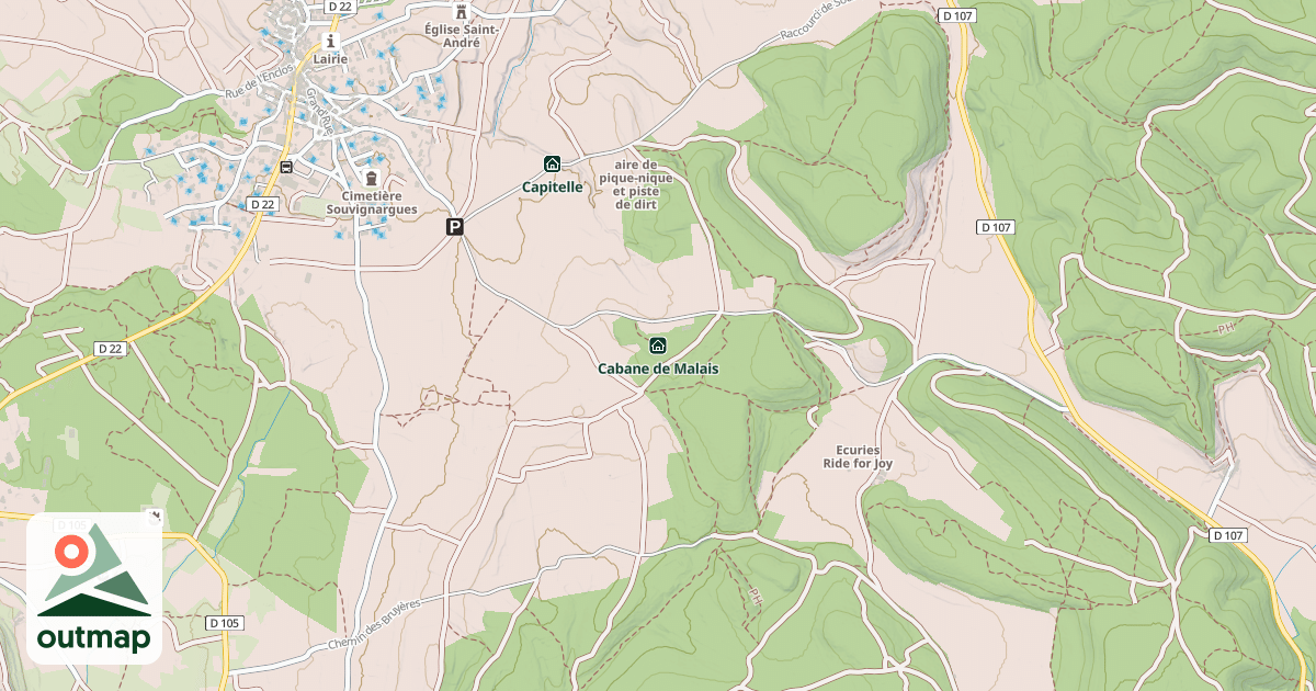 Map of Cabane de Malais