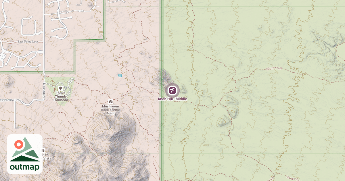 Map of Knob Hill - Middle