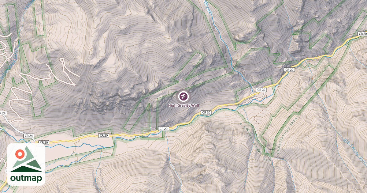 Map of High Gravity Wall